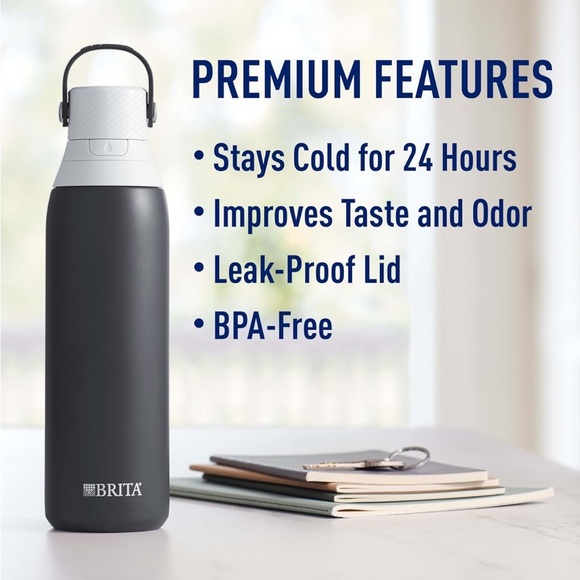 Brand new w tags Brita 20oz Premium Double-Wall Stainless Steel Insulated bottle - Picture 4 of 4